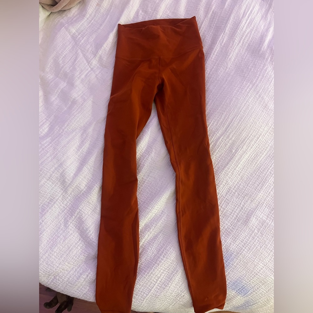 Burnt Orange LuluLemon Women Leggings